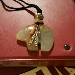 Large Jadeite Elephant Necklace